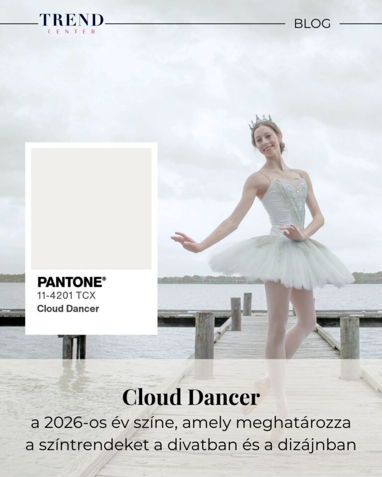 Cloud Dancer árnyalat a 2026-os év színe szerint – színtrend a divat és dizájn világában